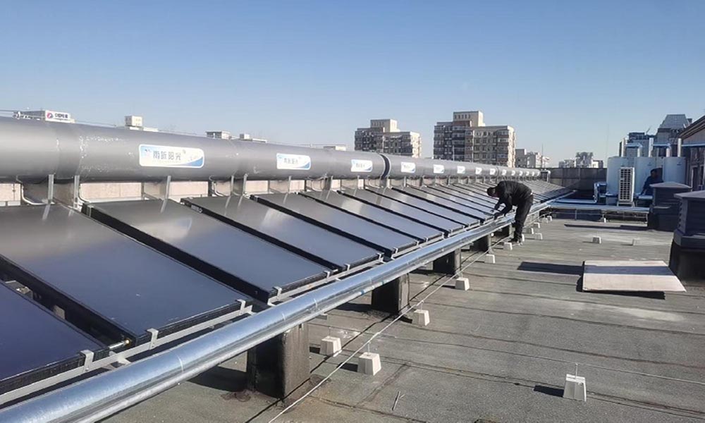 西城區安德路平板無動力太陽能熱水系統項目