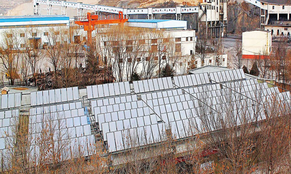 寧夏王洼煤礦平板太陽能熱水項目